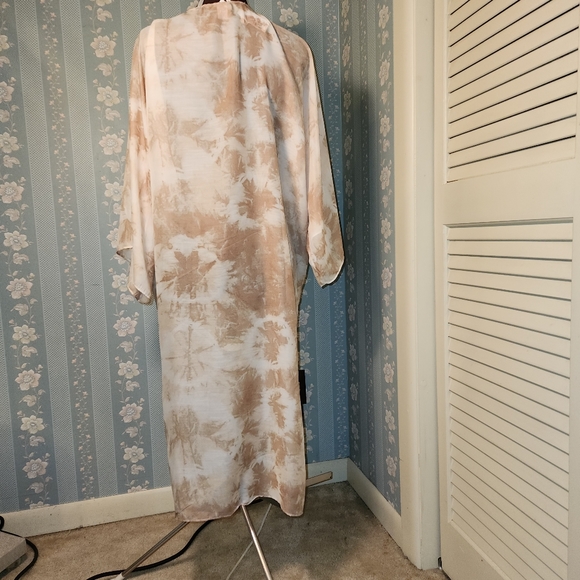 Boho Tie Dye Kimono Duster - Picture 2 of 5